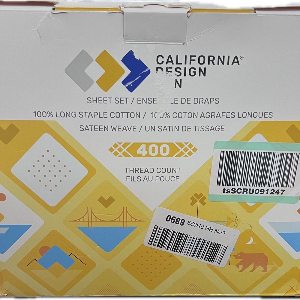 California design den double Sheet Set - White